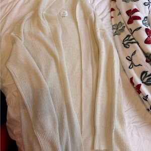 Offline Aerie hooded cream sweater